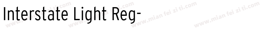 Interstate Light Reg字体转换